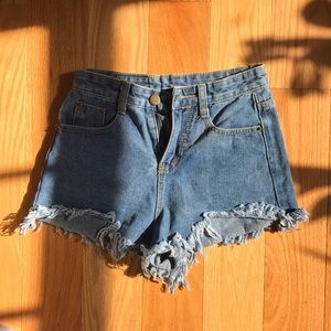 Levi style jean shorts